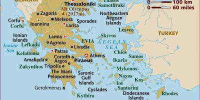 patras karta Grekland och Persien karta   Karta över Grekland och Persien  patras karta